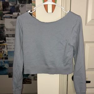 cropped brandy sweater